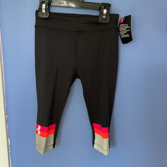Girls Toddlers Under Armor Leggings Pants Black - Picture 6 of 7